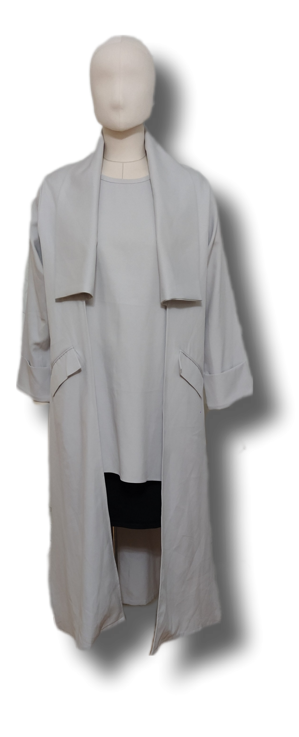 Костюм: длинный кардиган и топ, Kywait, L, XL, оверсайз.