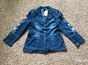 Джинсовый пиджак Lafei-Nier, Размер XXL иXXXL (46-54)