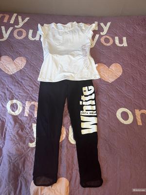Лосины с футболкой для девочки, рост 152