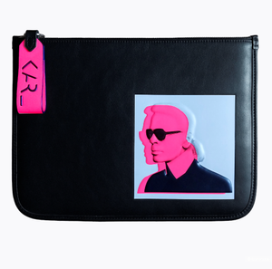 Кожаная сумка-папка KARL LEGEND от Karl Lagerfeld.