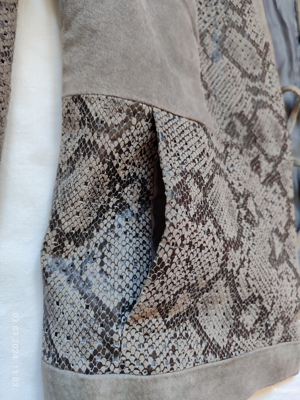 Куртка замшевая Carlos Falchi, США, р. 48 рос