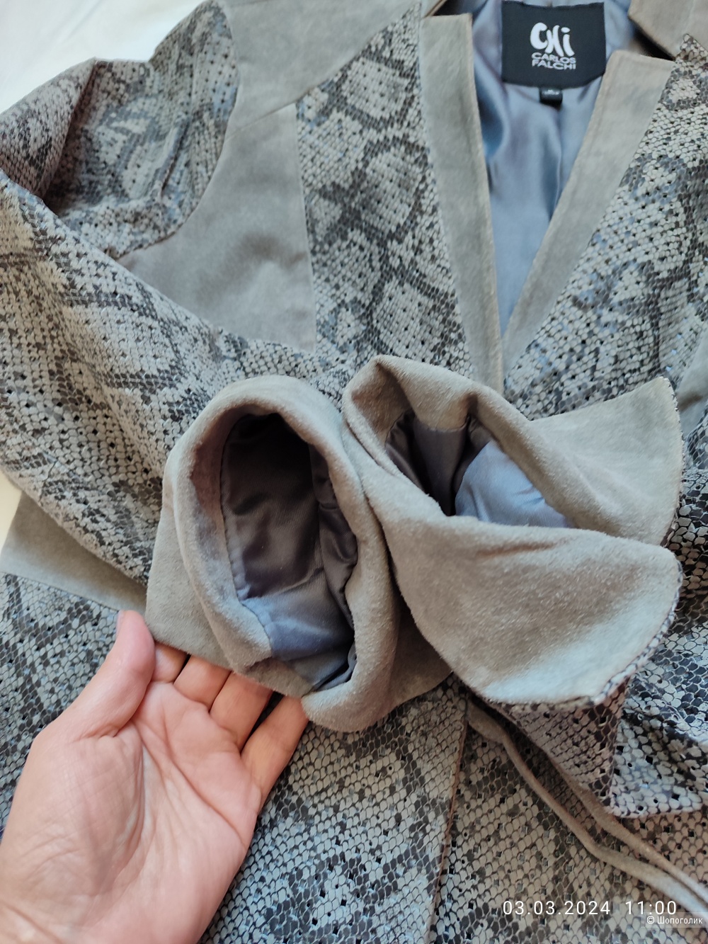 Куртка замшевая Carlos Falchi, США, р. 48 рос