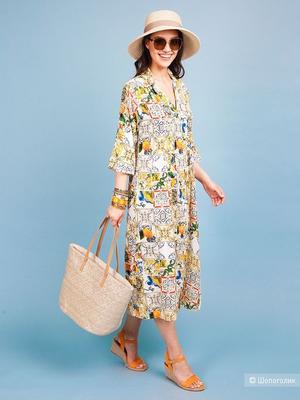 Платье -ТУНИКА 100% вискоза, FABRETTI Размер Индия L / Россия 44 - 50