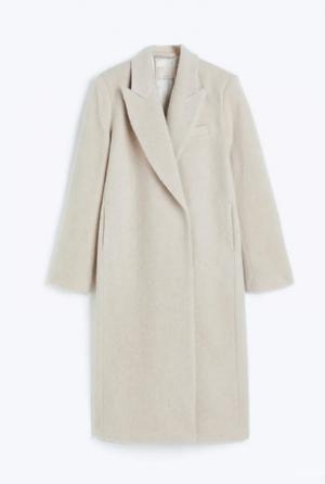 Пальто H&M Wool-blend, Manteco, M, оверсайз