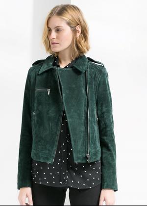 Замшевая косуха MANGO размер L