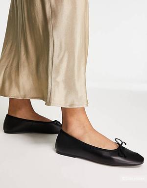Кожаные балетки ZARA размер 40