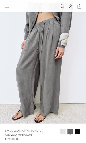 Zara брюки женские лен новые размер XXL