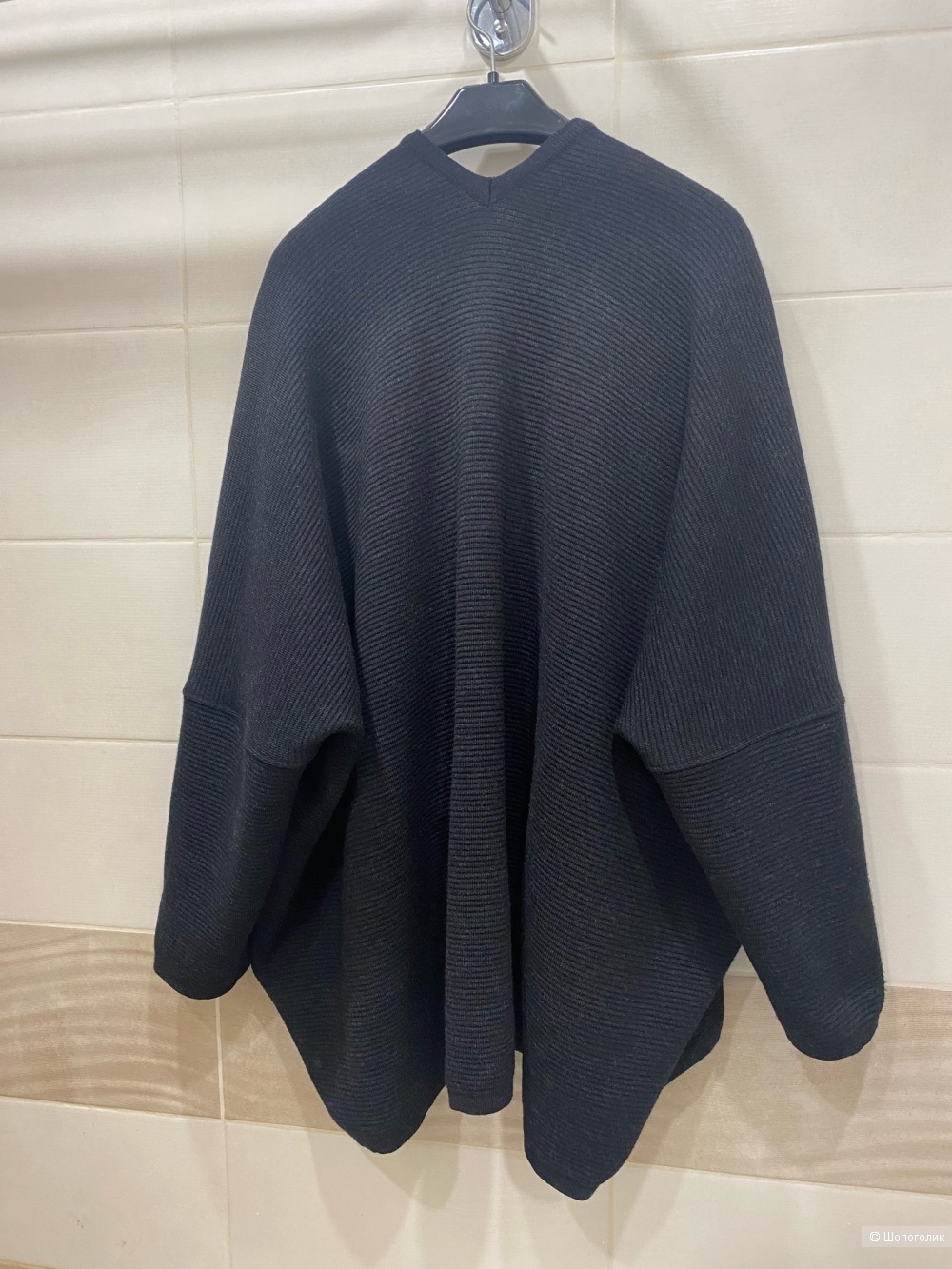 Шерстяное пальто накидка Мiriam Рleffer.Оверсайз