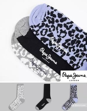 Носки Pepe Jeans, комплект из 3-х штук, р.37-41 унисекс