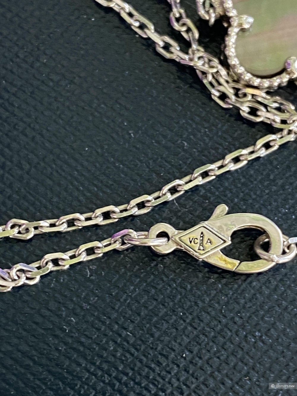 Колье Van cleef серебро 925
