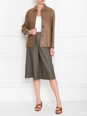 Кожаные брюки-кюлоты Max Mara 44-46-48