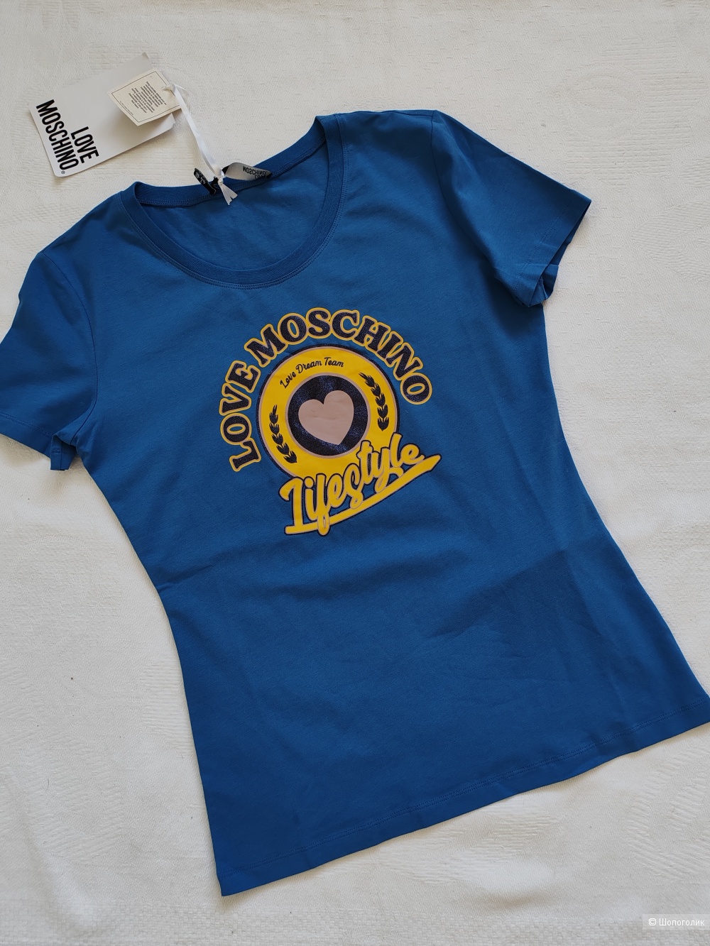 Футболка Love Moschino, размер 48 IT
