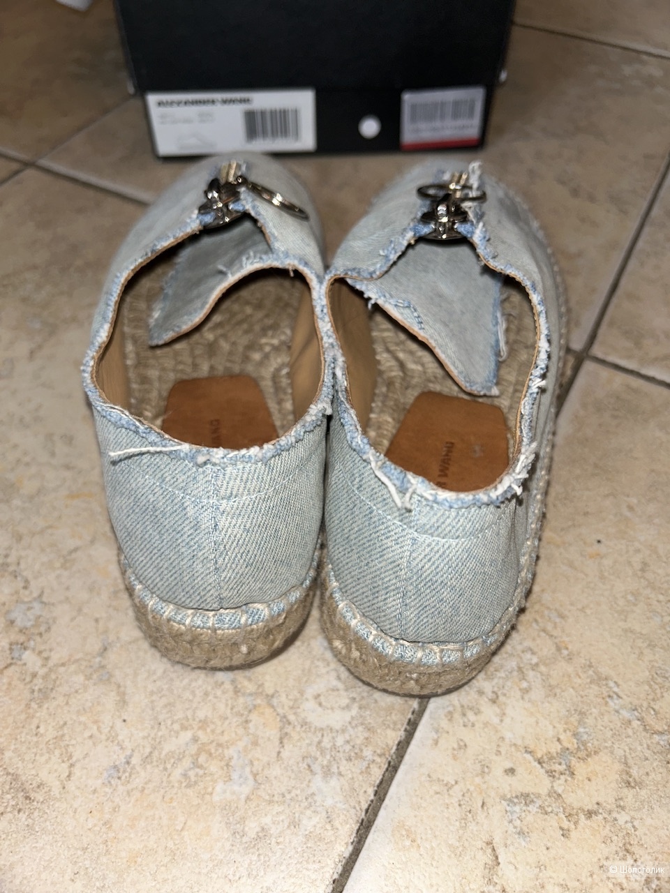 Эспадрильи из денима Alexander Wang, размер 37