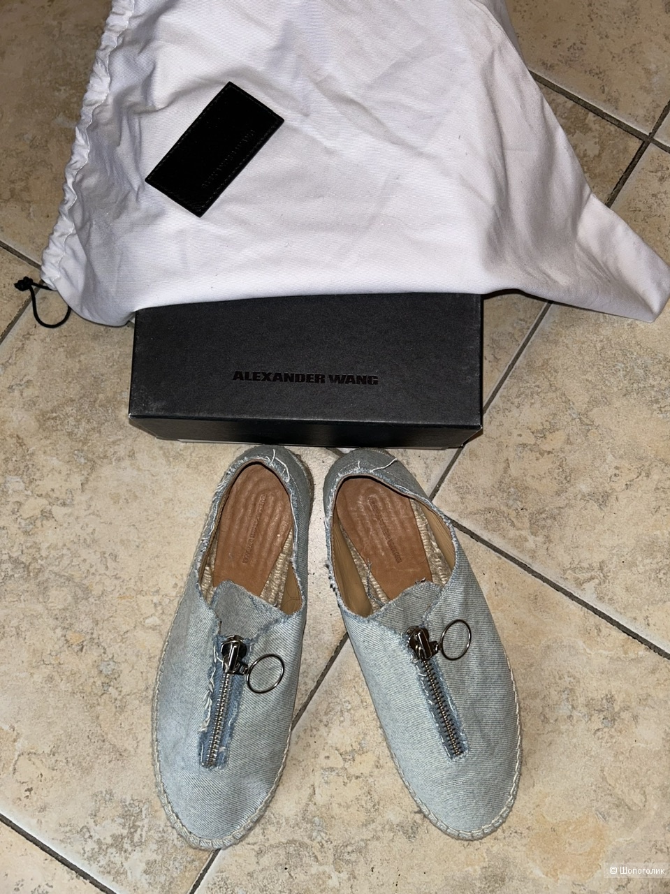 Эспадрильи из денима Alexander Wang, размер 37