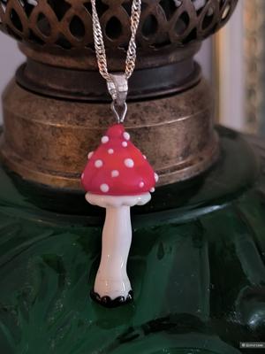 Кулон Мухомор, авторская работа