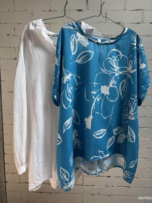 Сет блуза лен рубашка муслин Luna italy, 48-56