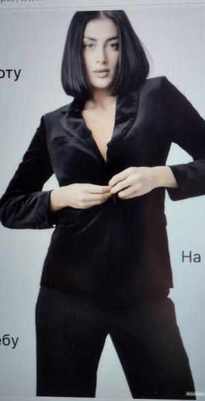 Велюровый пиджак женский New Fashion, 52-54р