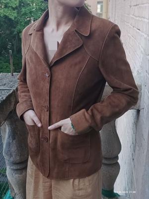 Пиджак замшевый Mauritius оригинал винтаж, 36 S