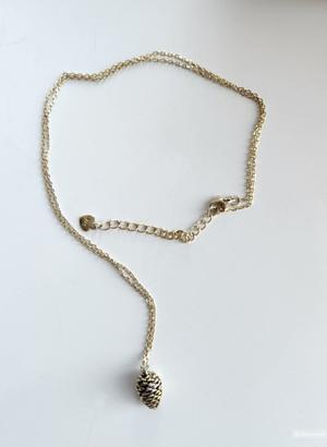 Колье серебряное Шишечка. Италия. Длина 45 + 5 см