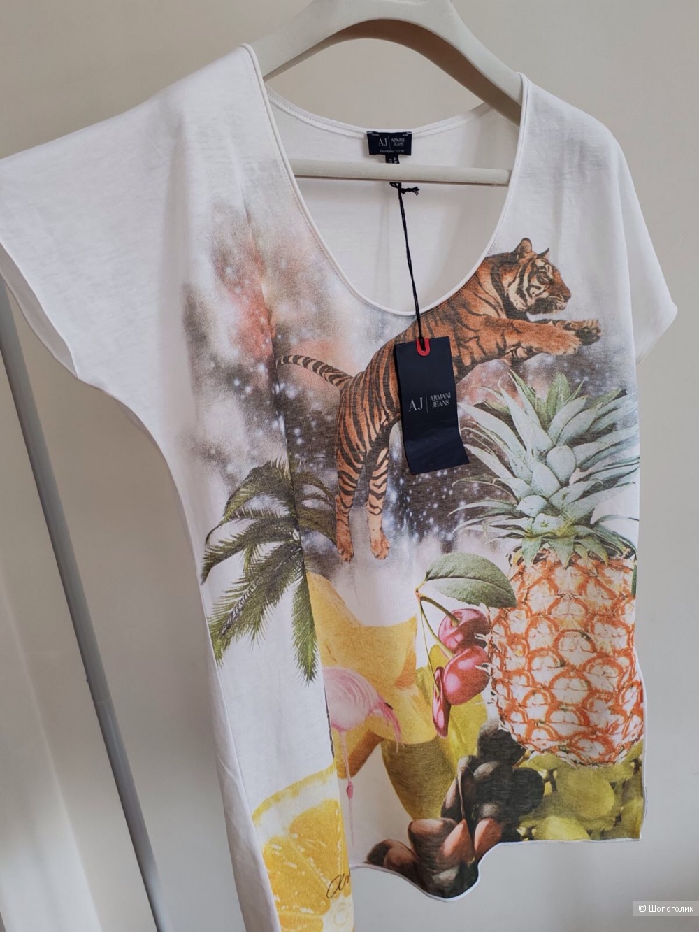 Футболка/ блузка Armani, размер 46 IT, на 44-46-48