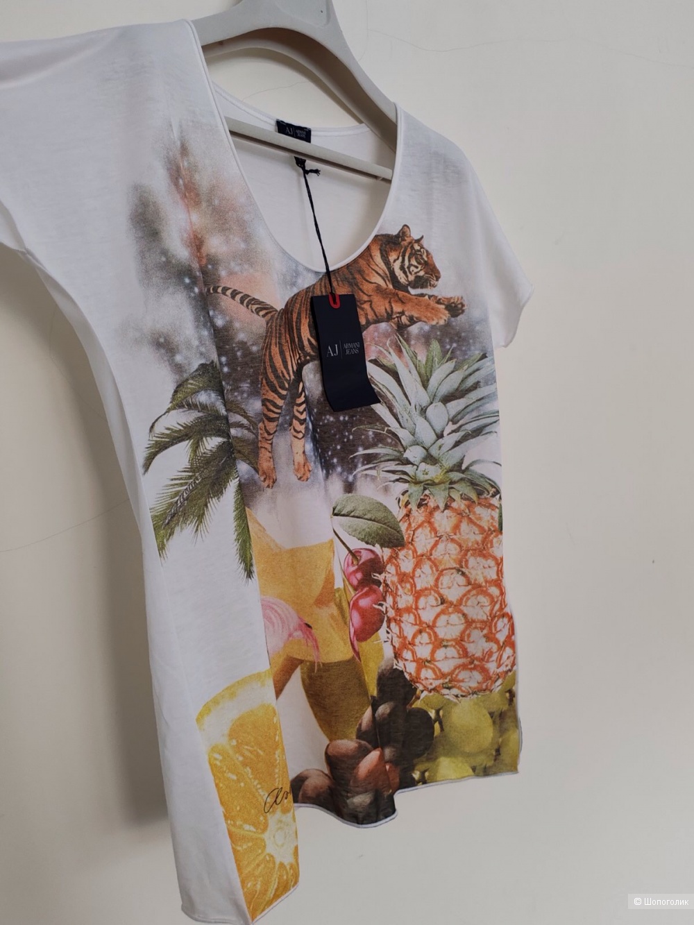 Футболка/ блузка Armani, размер 46 IT, на 44-46-48