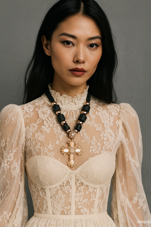 Французское колье винтаж, размер uni