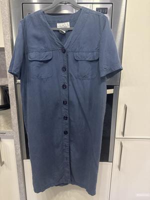 Шелковое платье - рубашка Victoria , 46-48