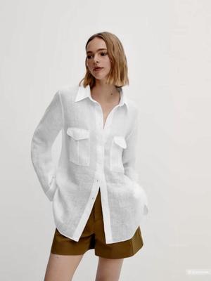 Рубашка лен Massimo Dutti ,44 размер.