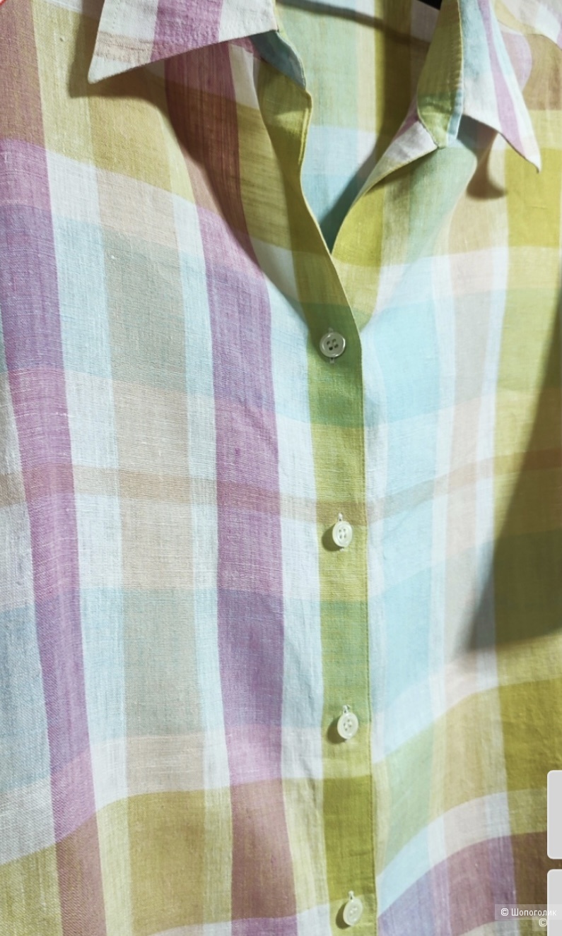 Платье-рубашка лен Ulla Popken 48-54