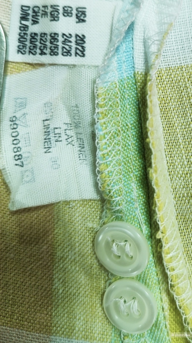 Платье-рубашка лен Ulla Popken 48-54