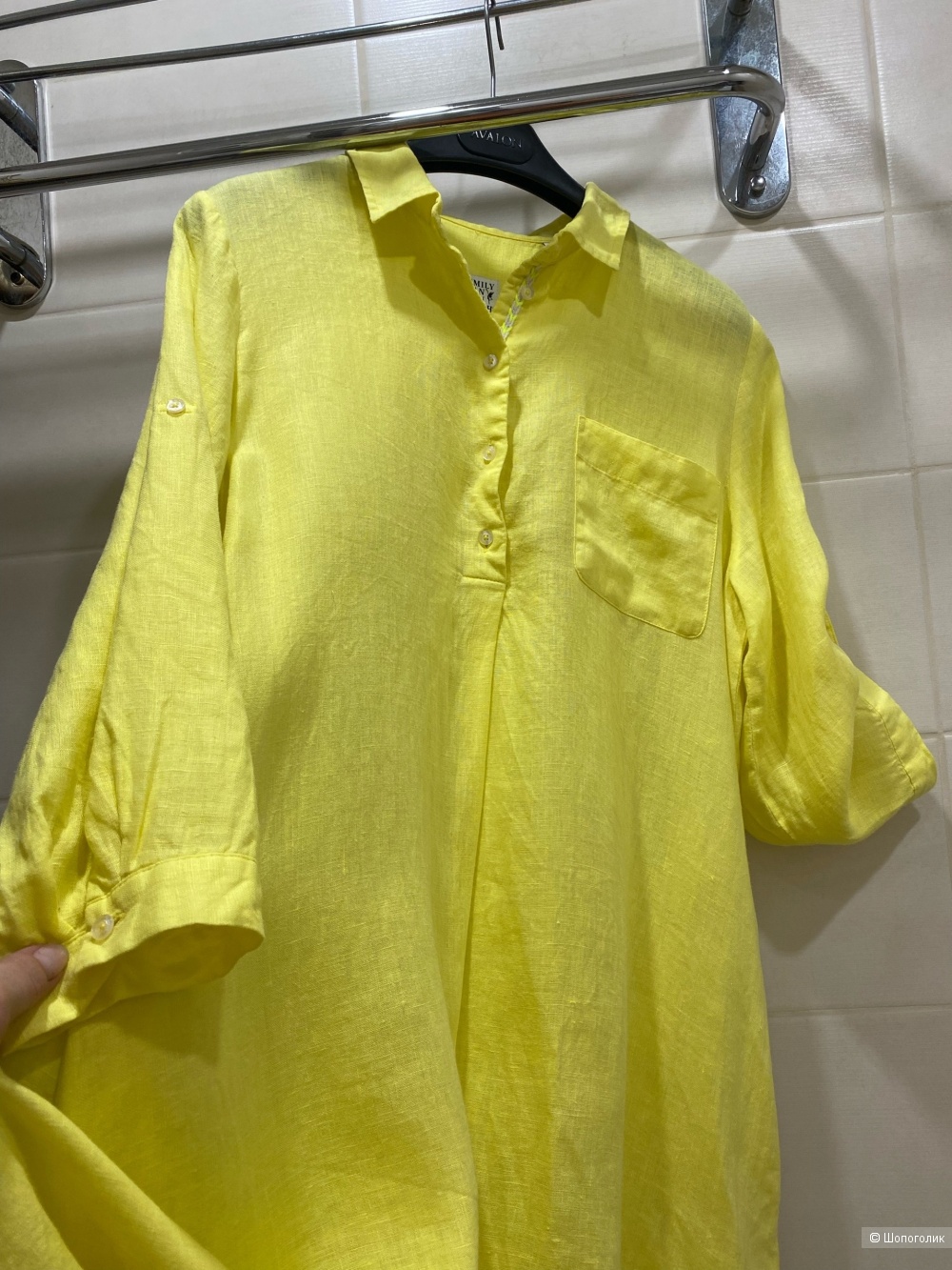 Льняное платье-рубашка Emily Van den Bergh.Размер фирм.40.+смежные.