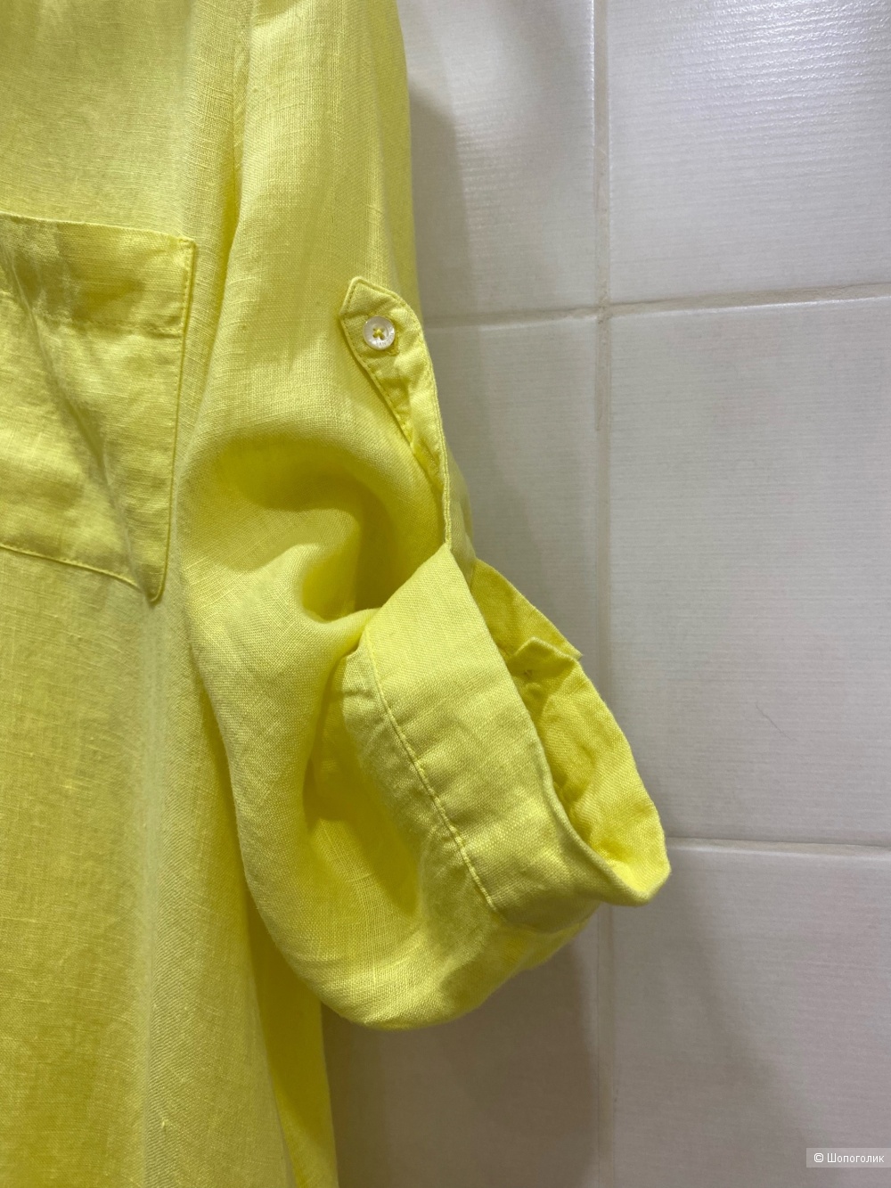 Льняное платье-рубашка Emily Van den Bergh.Размер фирм.40.+смежные.