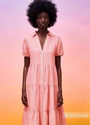 Платье лен ZARA размер XS (S/M)