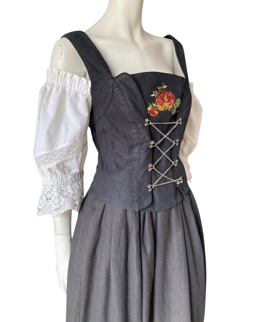 Льняной корсетный топ Distler 46