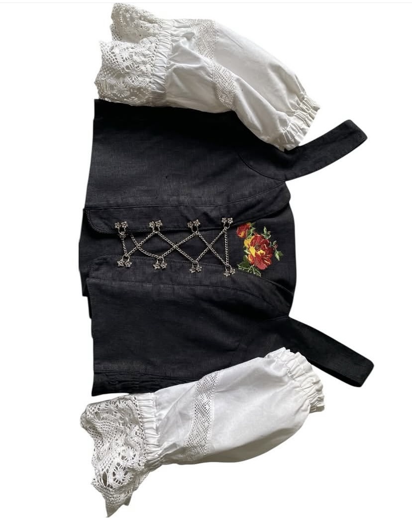 Льняной корсетный топ Distler 46