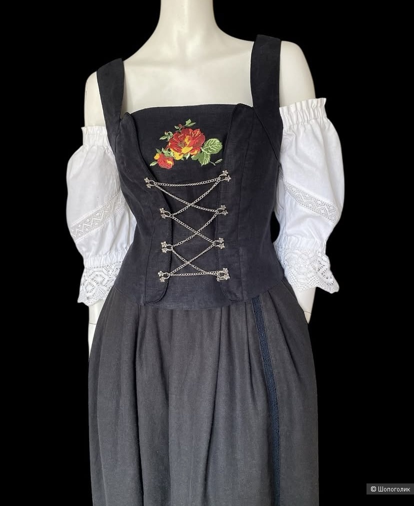 Льняной корсетный топ Distler 46