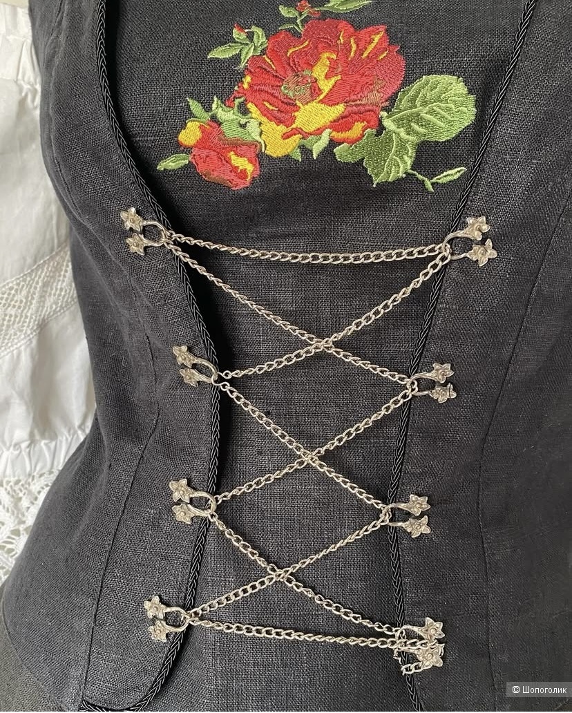 Льняной корсетный топ Distler 46