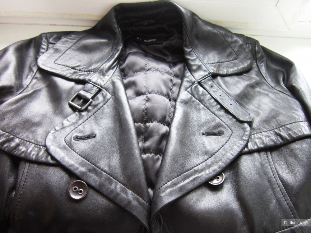 Кожаный тренч/ куртка, Oakwood, 50 размер, XL.