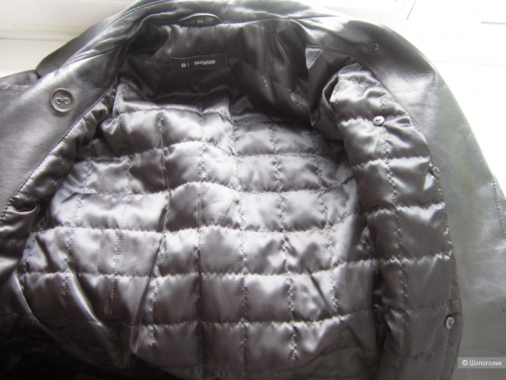 Кожаный тренч/ куртка, Oakwood, 50 размер, XL.
