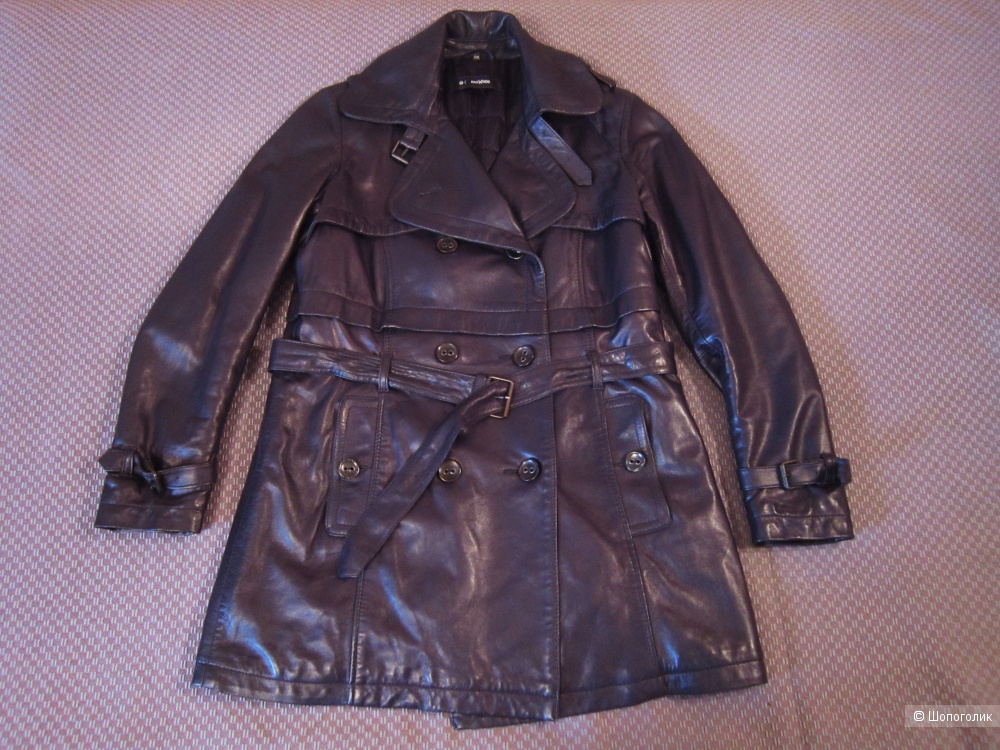 Кожаный тренч/ куртка, Oakwood, 50 размер, XL.