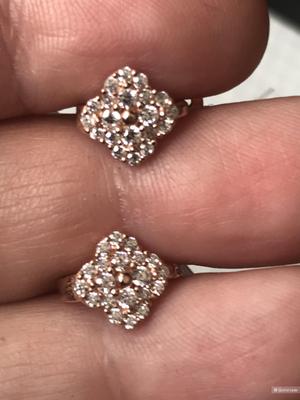 Серьги серебро no name one size