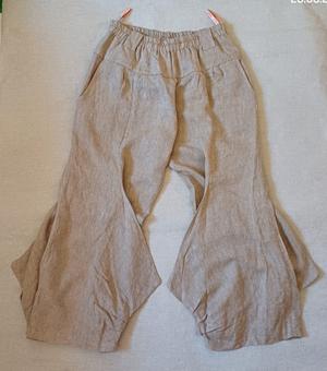 Льняное брюки годэ, ХL, one size.