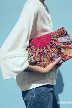 Сумка клатч плетеная Zara