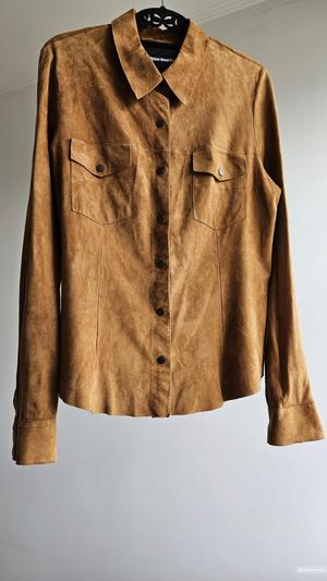 Замшевая рубашка LaReineBlanche,размер 44