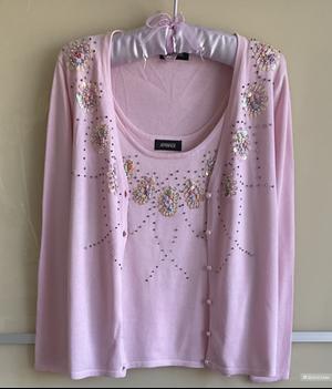 Кардиган и топ Aponage,44-46