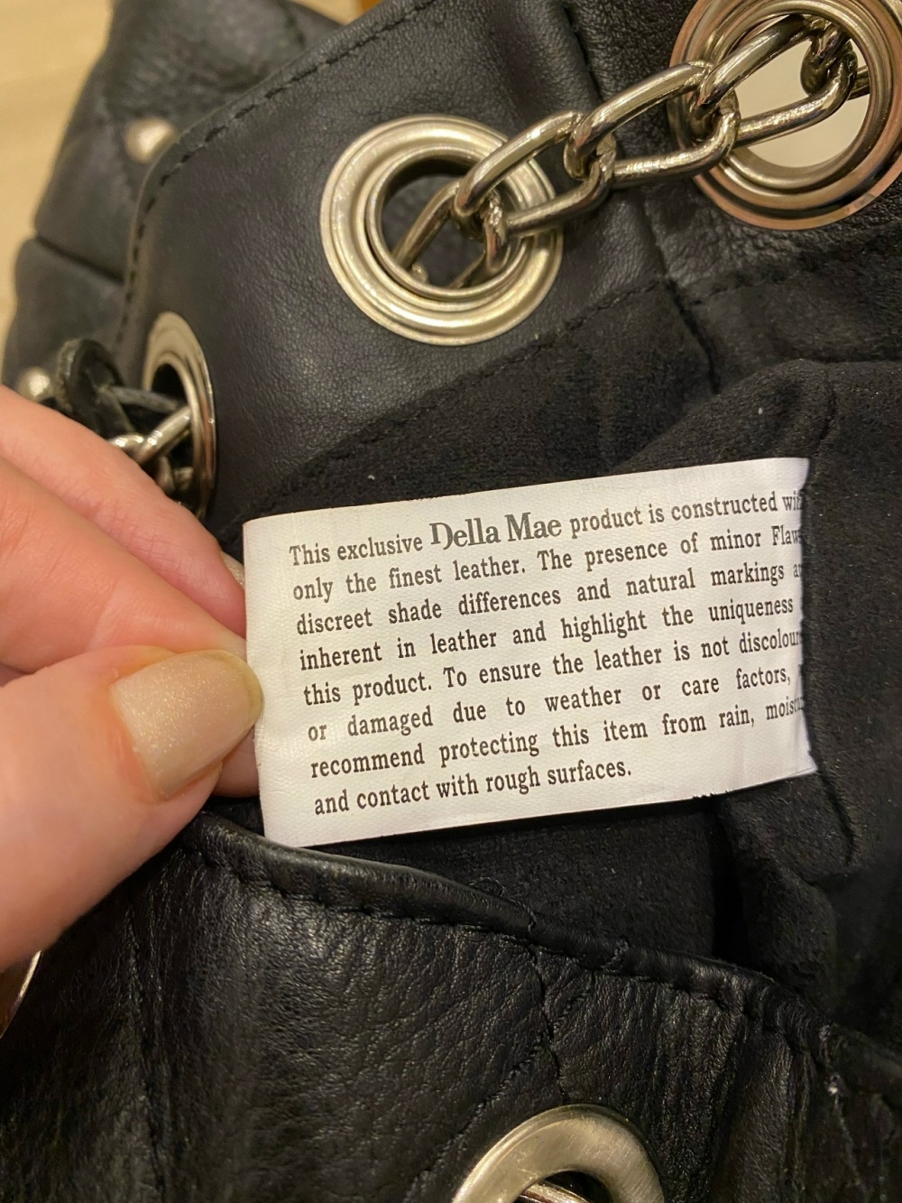 Кожаная сумка Della Mae, размер 34х32х15