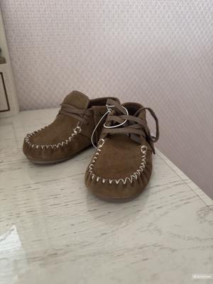 Кожаные ботинки с бахромой 25EU