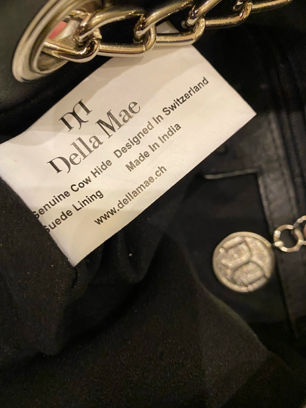 Кожаная сумка Della Mae, размер 34х32х15