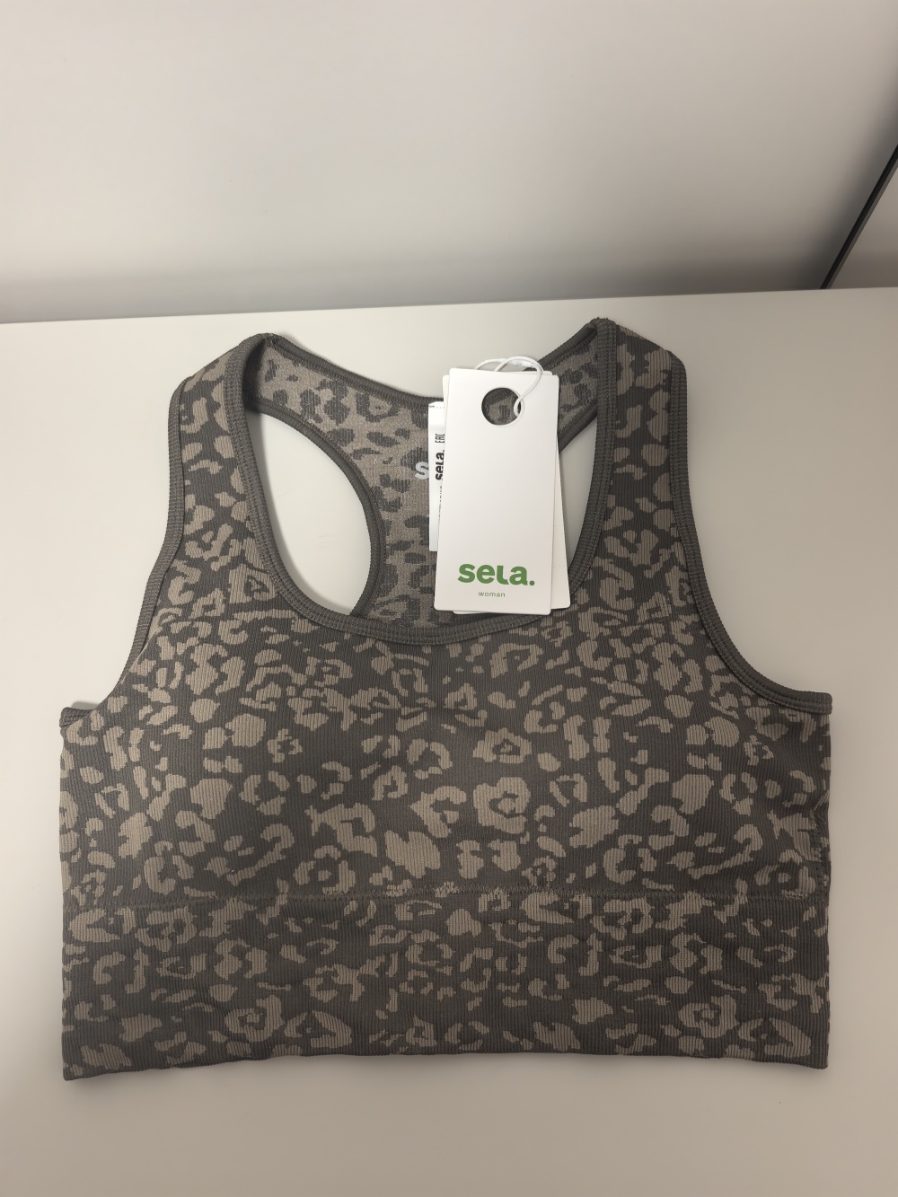 Спортивный топ в рубчик Sela M/L