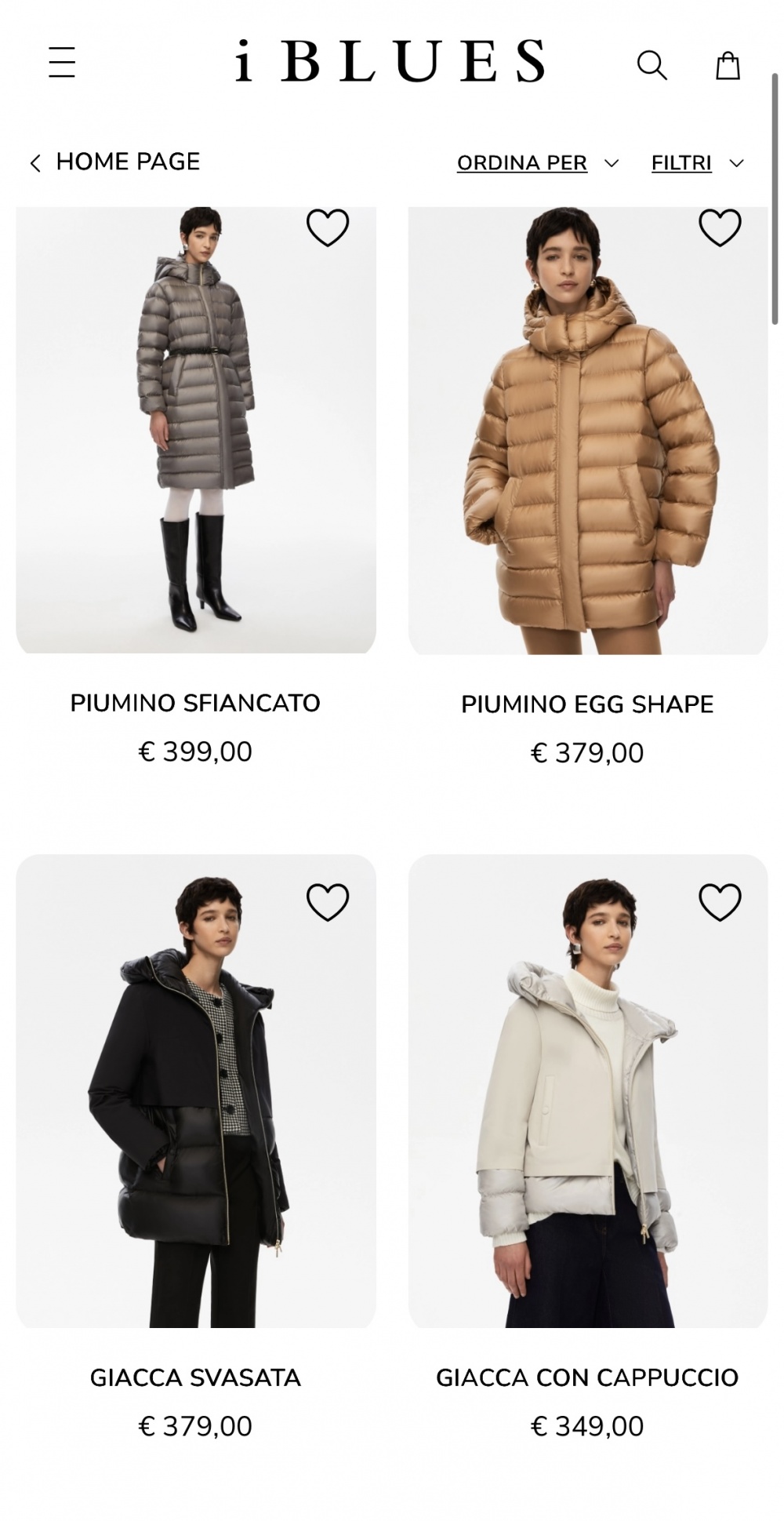 Пуховик двусторонний IBlues (Max Mara) размер S-M